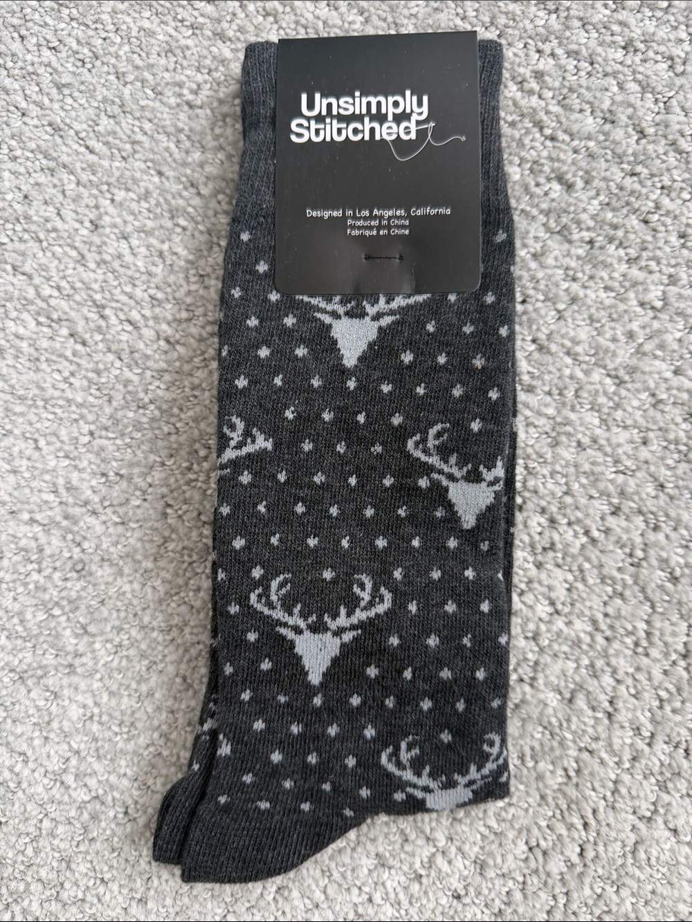 Men's Grey Dress Socks
